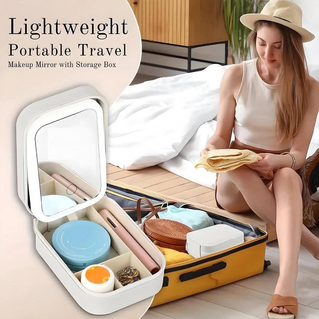 FloraGlam Makeup Vanity With LED Mirror